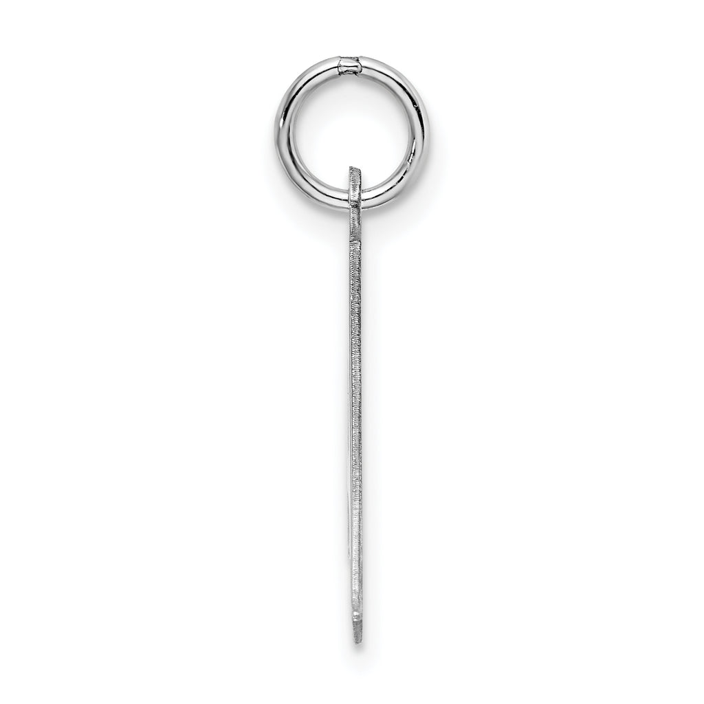 Sterling Silver Rhodium-Plated Initial A Charm Elegant Artisan Design