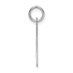 Sterling Silver Rhodium-Plated Initial A Charm Elegant Artisan Design