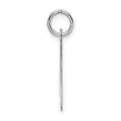 Sterling Silver Rhodium-Plated Initial A Charm Elegant Artisan Design