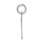 Sterling Silver Rhodium-Plated Initial C Charm Elegant Artisan Design