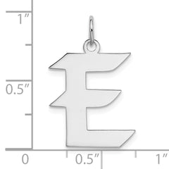 Sophia Jewelers: Rhodium-Plated Sterling Silver E Initial Charm