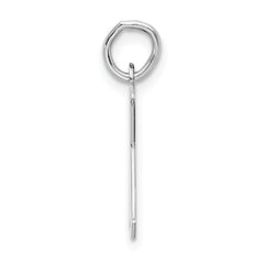 Sterling Silver 925 Rhodium-Plated Initial K Charm Elegant & Modern