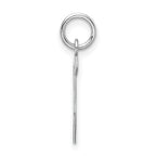 Sophia Jewelers Sterling Silver S Initial Charm with Rhodium Elegance
