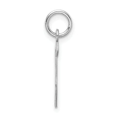 Sophia Jewelers Sterling Silver S Initial Charm with Rhodium Elegance