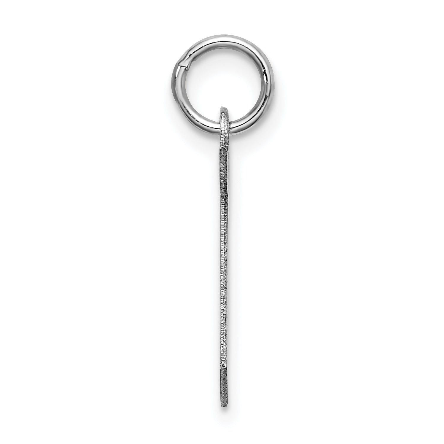 Sophia Jewelers 925 Rhodium-Plated Sterling Silver Block Letter T Charm