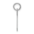 Sophia Jewelers 925 Rhodium-Plated Sterling Silver Block Letter T Charm
