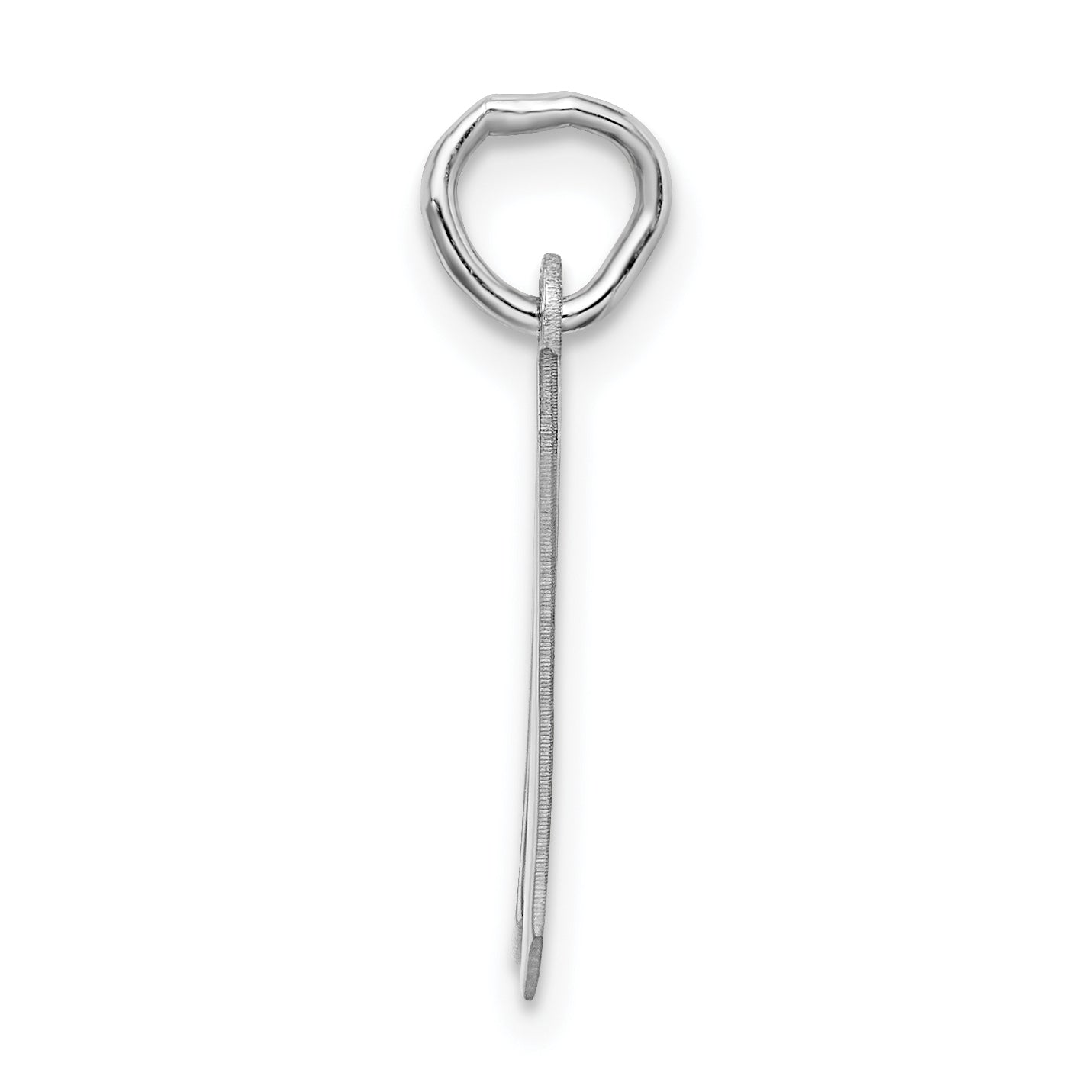 Sophia Jewelers 925 Silver Rhodium W Initial Charm Elegant Artisan Design