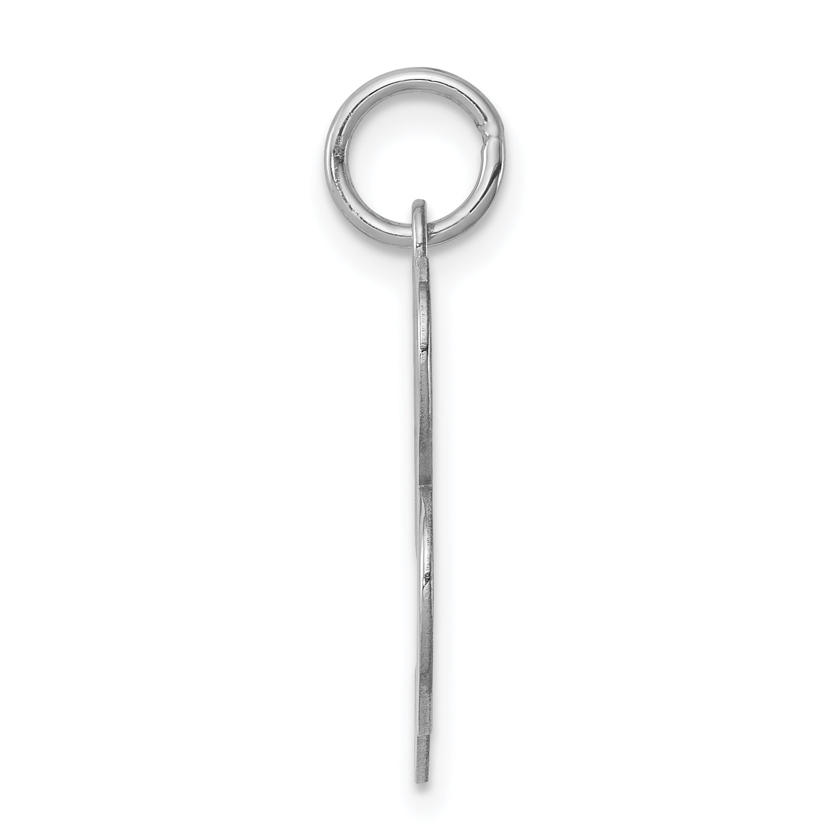 Sterling Silver Rhodium-Plated Script B Initial Charm Elegant Jewelry Secondary image