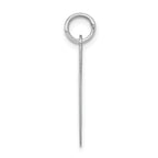 Sterling Silver Script Letter G Charm with Rhodium Finish