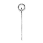 Sterling Silver 925 Initial Charm in Fancy Script by Sophia Jewelers