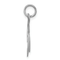 Sterling Silver 925 Initial K Charm with Rhodium Plating  Elegant and Large