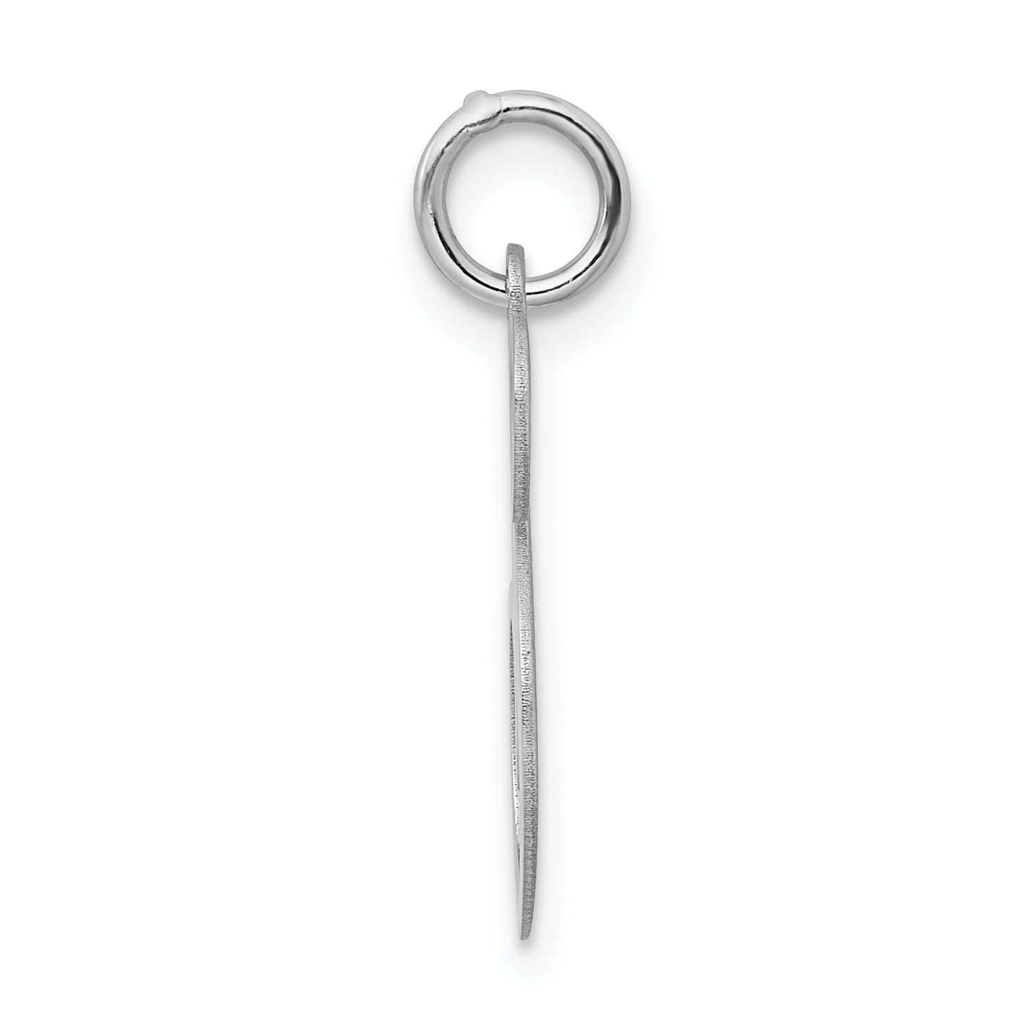 Sterling Silver Rhodium-Plated Script S Initial Charm Elegant Large Design Secondary image