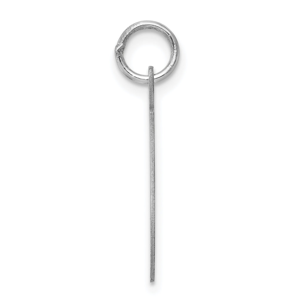 Sophia Jewelers Sterling Silver Initial T Charm with Rhodium Elegance