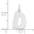 Sophia Jewelers Sterling Silver 925 Initial D Polished Unisex Charm