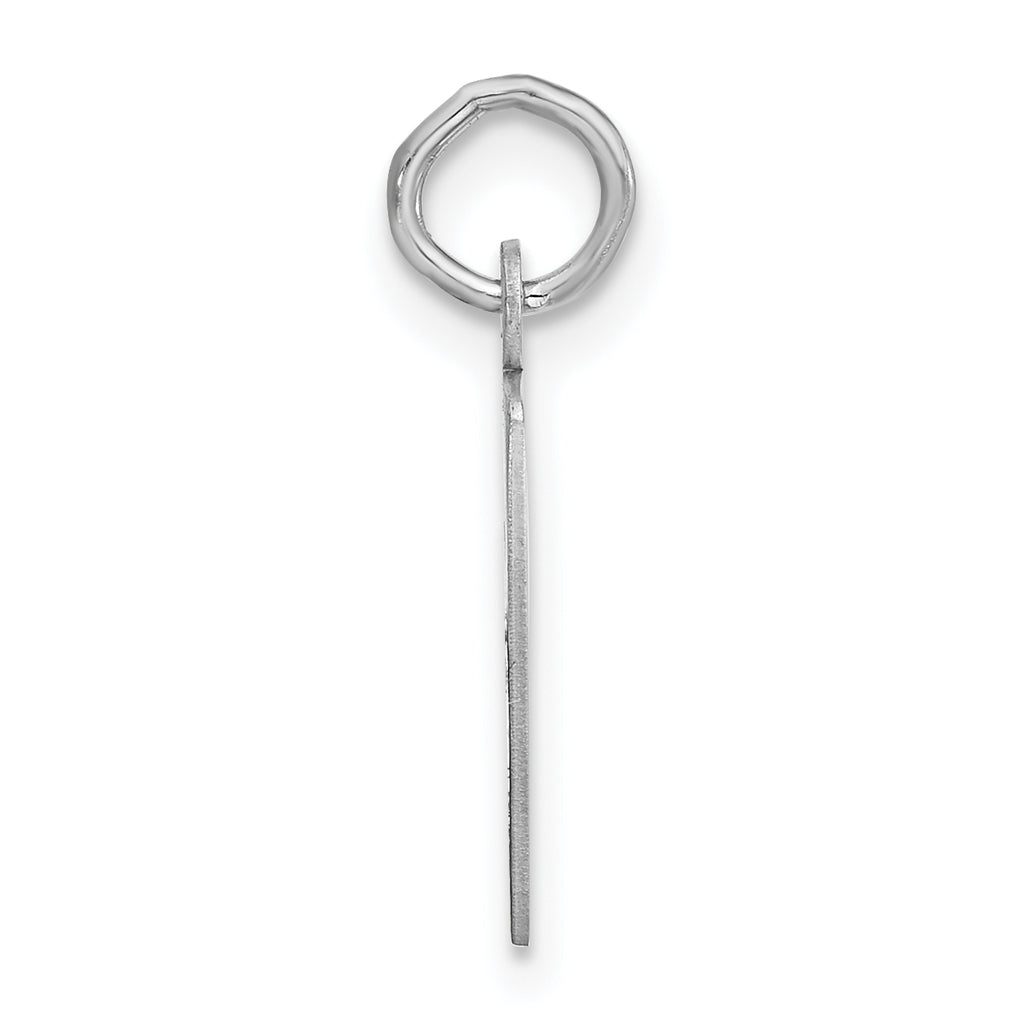Sterling Silver 925 Polished Unisex Initial F Charm