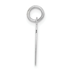 Sterling Silver 925 Polished Unisex Initial V Charm Pendant