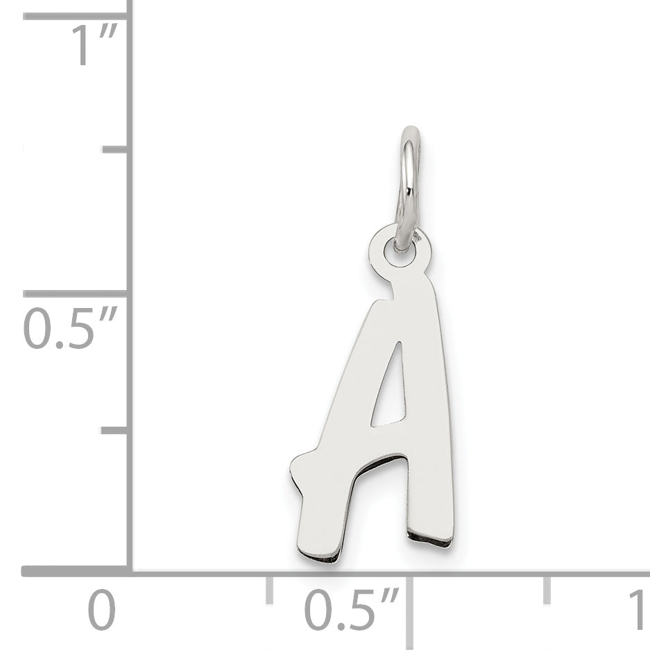Sophia Jewelers Sterling Silver Rhodium Initial A Charm Elegant Design