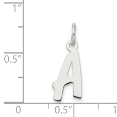 Sophia Jewelers Sterling Silver Rhodium Initial A Charm Elegant Design