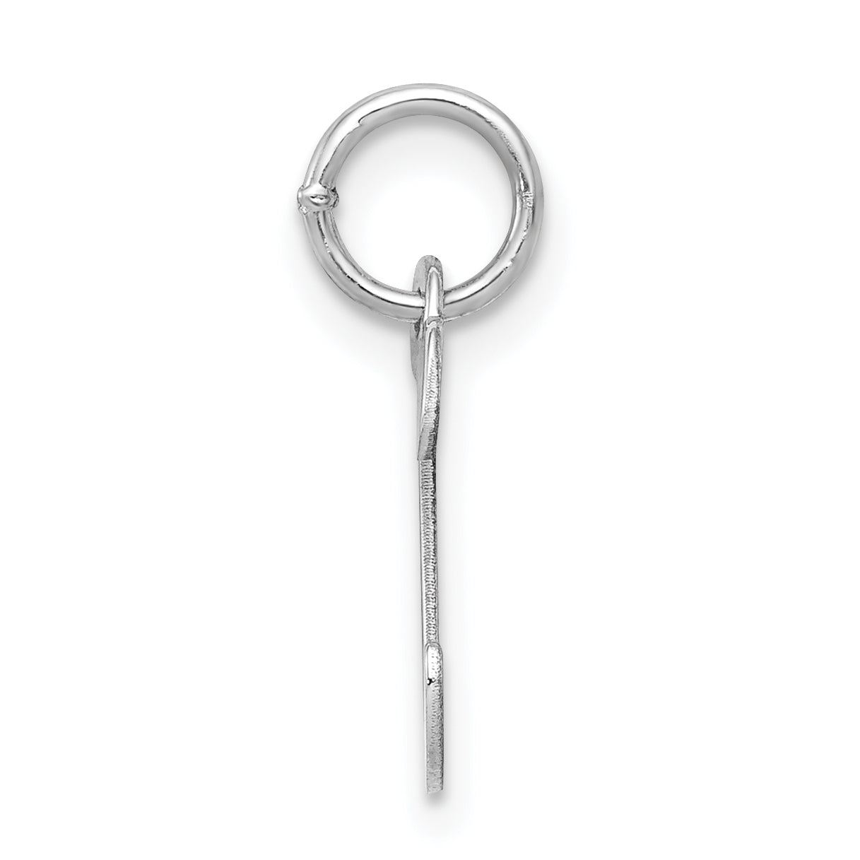 Sterling Silver 925 Rhodium-Plated Initial C Charm Elegant and Gift Ready Secondary image