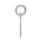 Sterling Silver 925 Letter D Charm with Rhodium Elegance