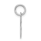 Sterling Silver Rhodium Plated Initial G Charm Elegant Jewelry Accessory