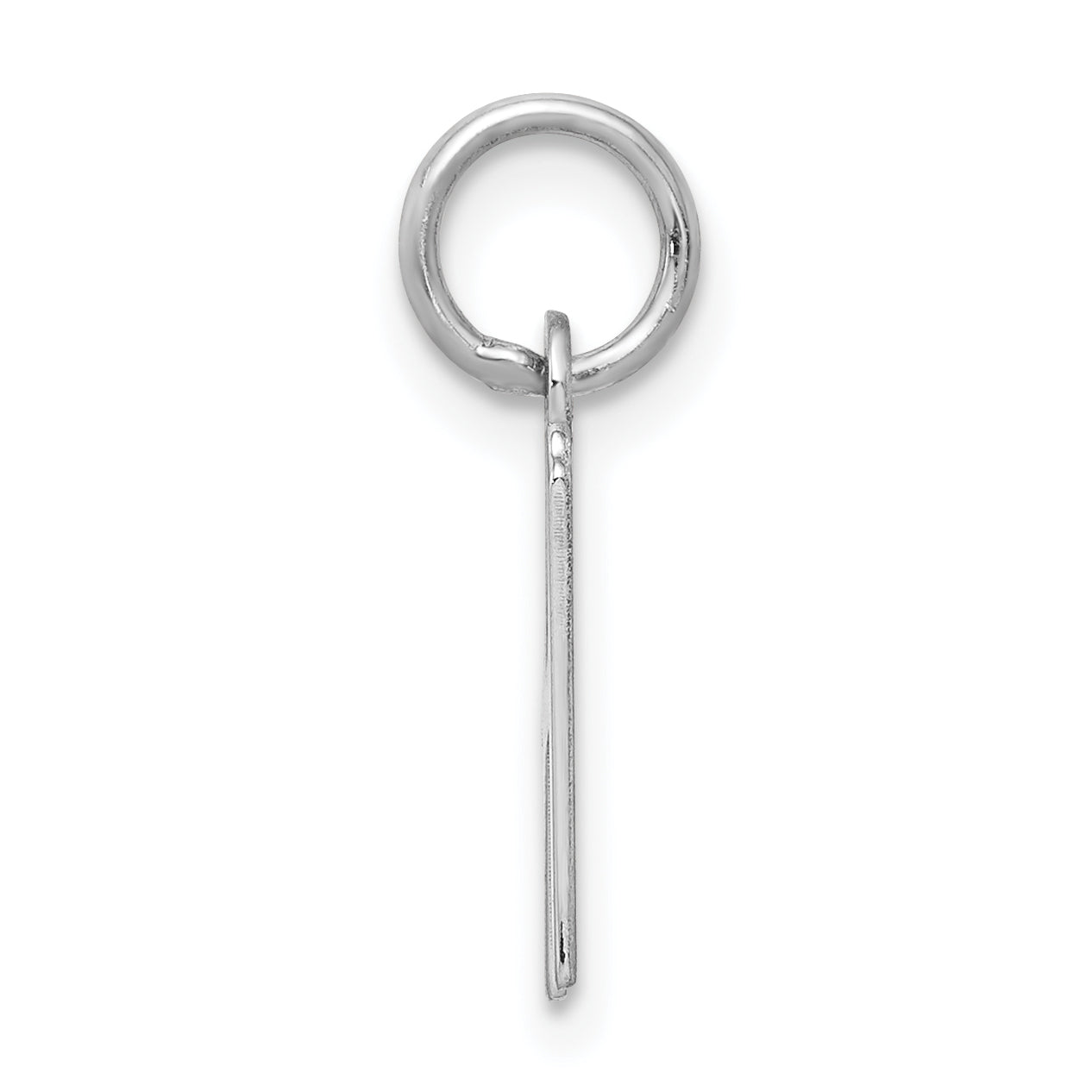 Sterling Silver Rhodium-Plated H Charm Elegant Personalized Jewelry Secondary image