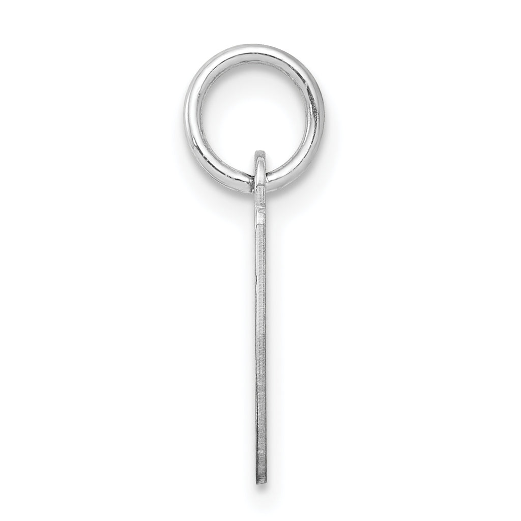 Sophia Jewelers Sterling Silver Rhodium Initial I Charm, Elegant & Timeless