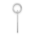 Sophia Jewelers Sterling Silver Rhodium Initial I Charm, Elegant & Timeless