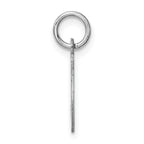 Sophia Jewelers Sterling Silver Rhodium-Plated J Charm Elegant 19mm Pendant
