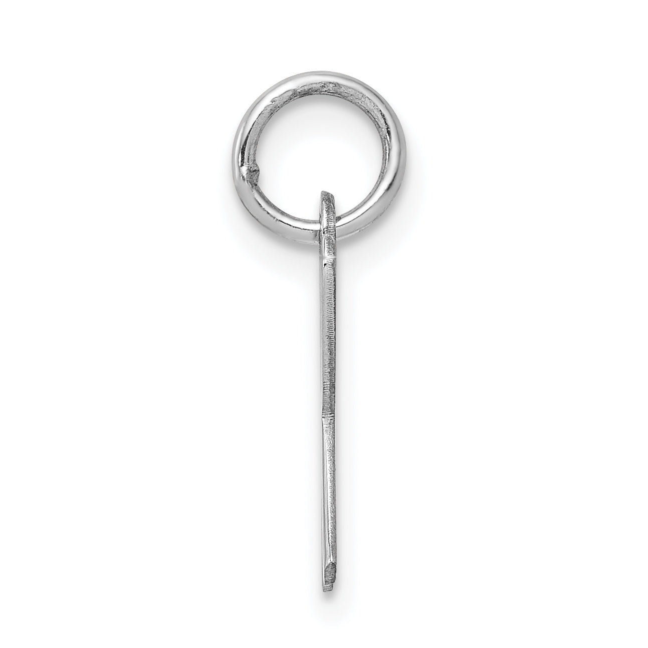 925 Sterling Silver Rhodium-Plated Initial K Charm Elegant and Timeless Secondary image