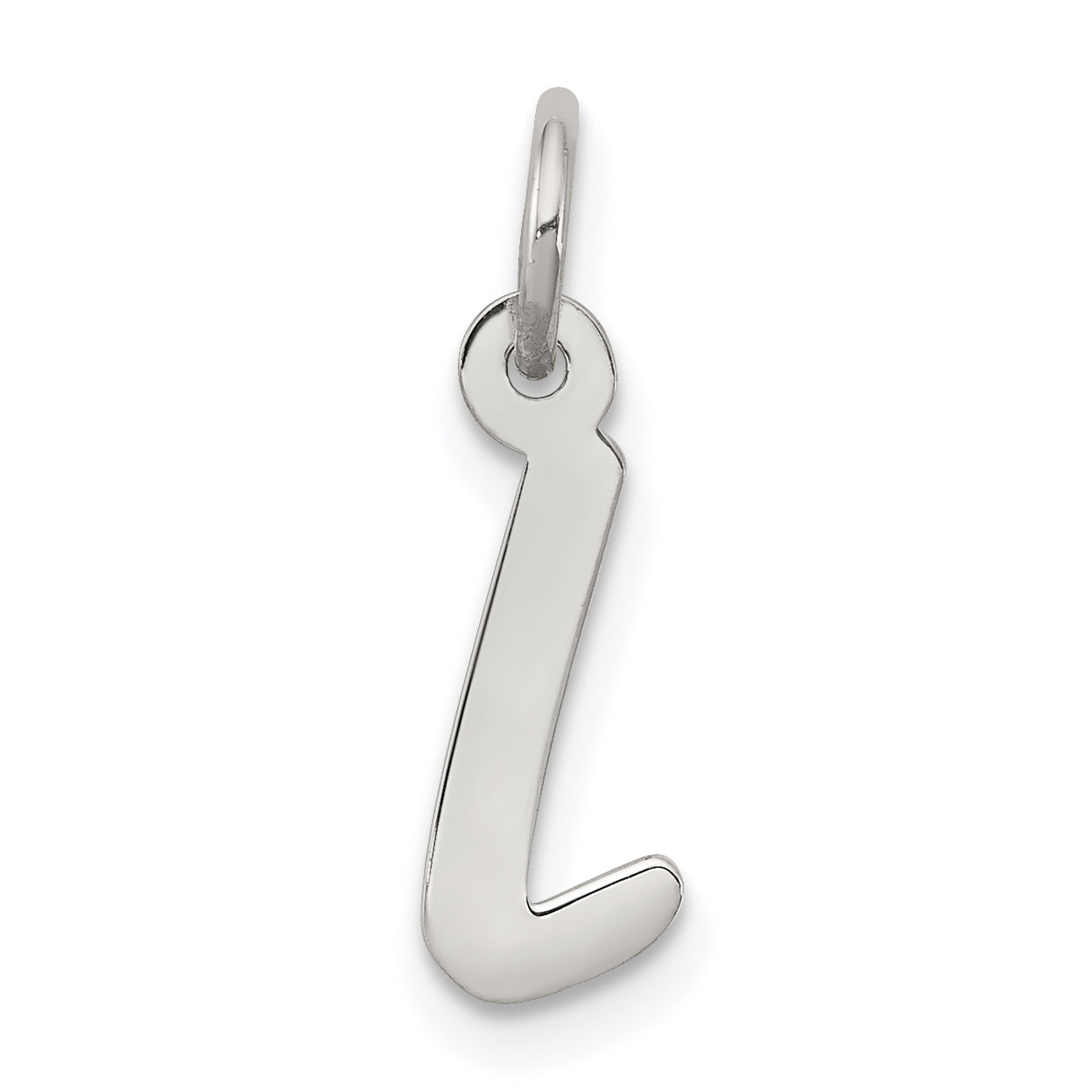 Sterling Silver Rhodium-plated Letter L Initial Charm Main image