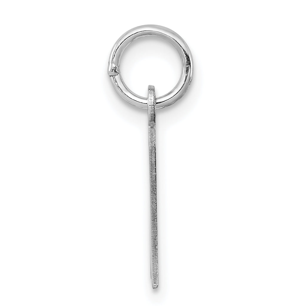 Sophia Jewelers Sterling Silver Rhodium-Plated Initial M Charm Elegant Design
