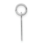 Sophia Jewelers Sterling Silver Rhodium-Plated Initial M Charm Elegant Design