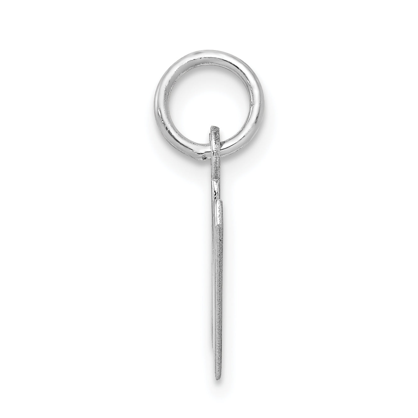 Sophia Jewelers Sterling Silver Initial N Charm with Rhodium Elegance Secondary image