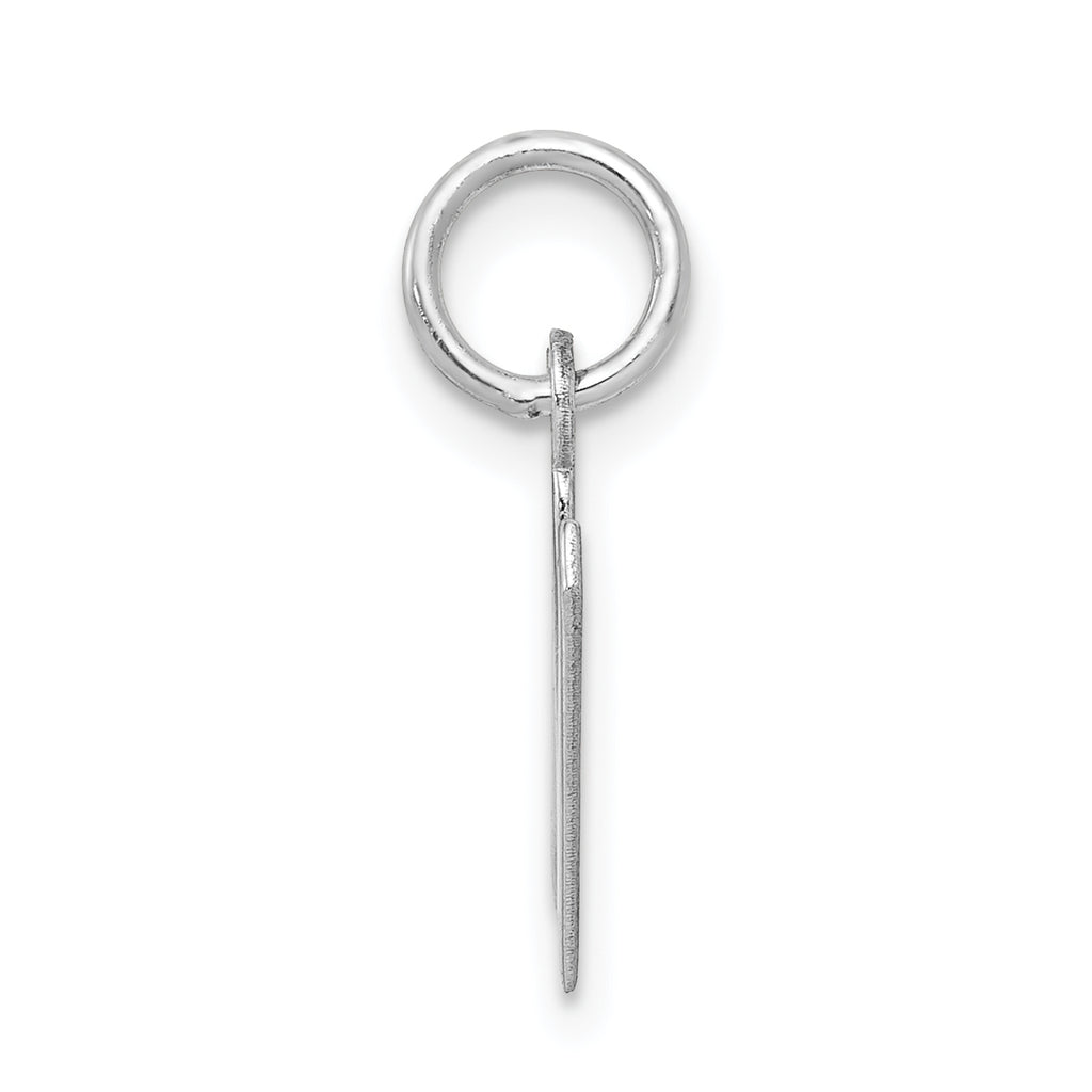 Sophia Jewelers Sterling Silver Initial N Charm with Rhodium Elegance