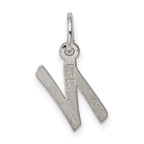 Sophia Jewelers Sterling Silver Initial N Charm with Rhodium Elegance