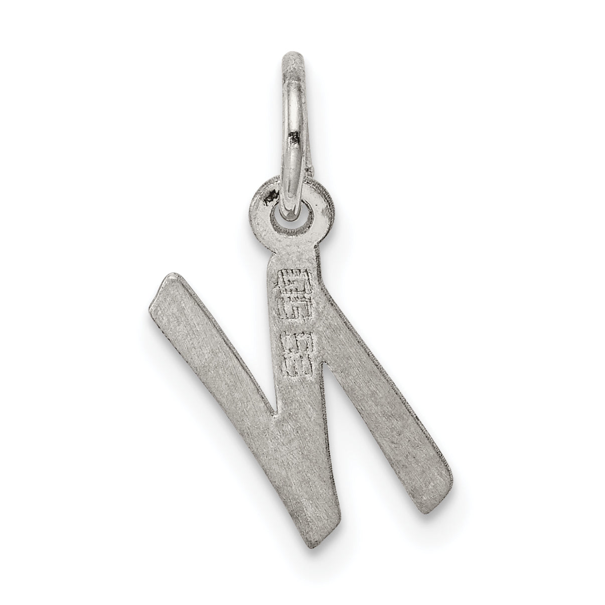 Sophia Jewelers Sterling Silver Initial N Charm with Rhodium Elegance