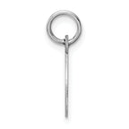 Sophia Jewelers Sterling Silver Initial O Charm Elegant Rhodium-Plated Design