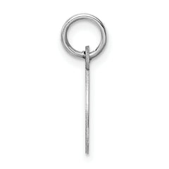 Sophia Jewelers Sterling Silver Initial O Charm Elegant Rhodium-Plated Design