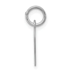 Sterling Silver Rhodium-Plated Letter P Charm Elegant 925 Jewelry