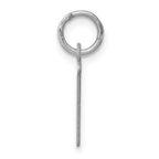 Sterling Silver 925 Initial T Charm with Rhodium Plating Elegant and Durable
