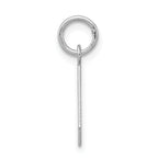 Sterling Silver Rhodium-Plated A Initial Charm by Sophia Jewelers