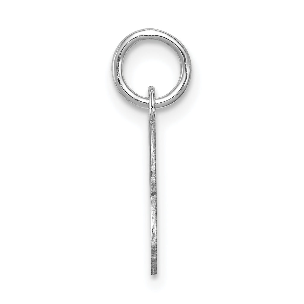 Sophia Jewelers Sterling Silver B Initial Charm Rhodium-Plated Elegant Pendant