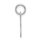 Sophia Jewelers Sterling Silver B Initial Charm Rhodium-Plated Elegant Pendant