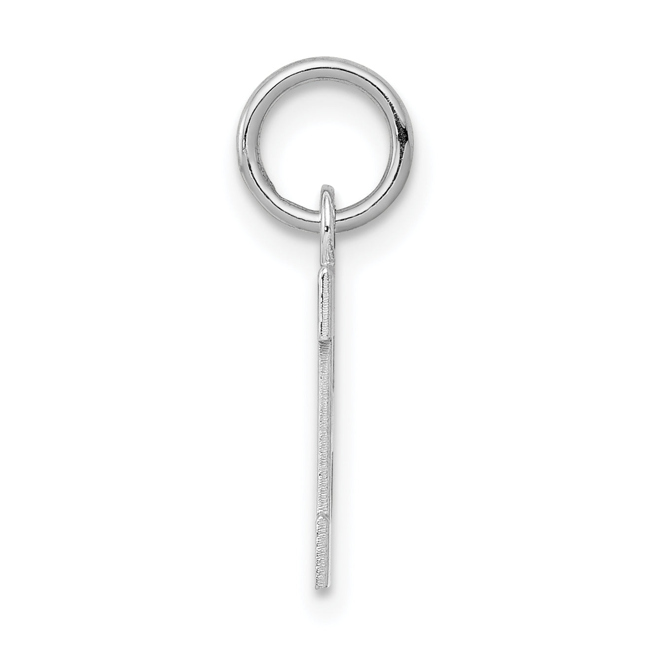 Sophia Jewelers Sterling Silver Initial H Rhodium-Plated Charm Secondary image