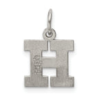 Sophia Jewelers Sterling Silver Initial H Rhodium-Plated Charm