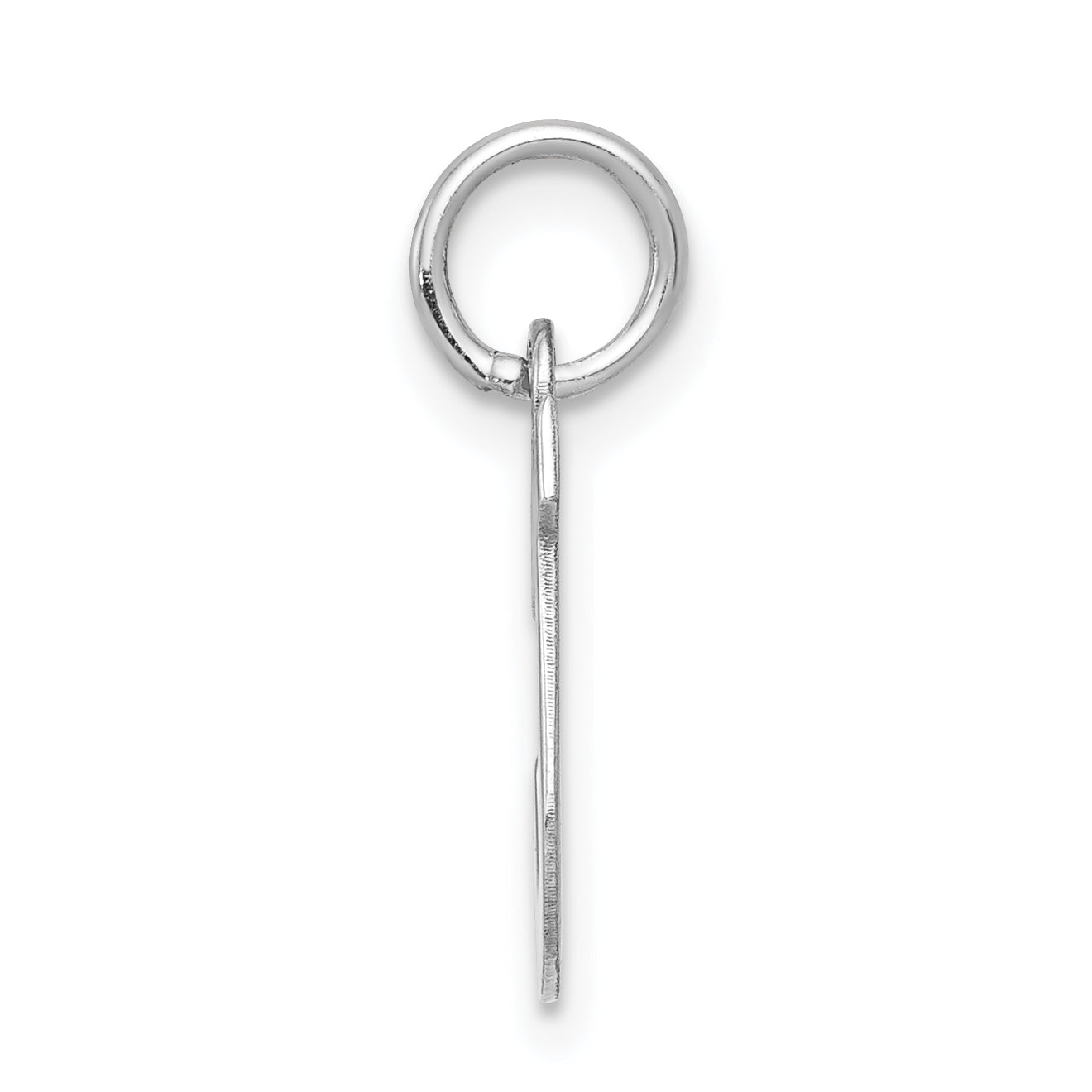 Sophia Jewelers Sterling Silver 'J' Charm with Rhodium Elegance Secondary image