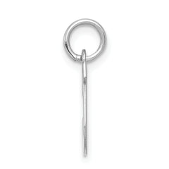 Sophia Jewelers Sterling Silver 'J' Charm with Rhodium Elegance