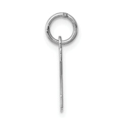 Sterling Silver Rhodium-Plated K Charm by Sophia Jewelers