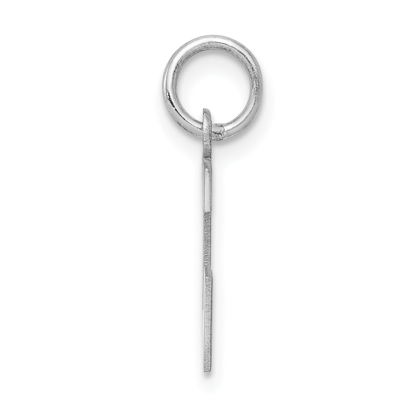 Sophia Jewelers Sterling Silver Initial L Charm with Rhodium Elegance